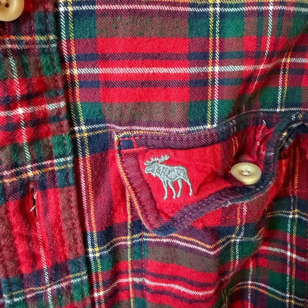 ✨Y2K✨ Abercrombie & Fitch Plaid Button-Up - Picture 2 of 4